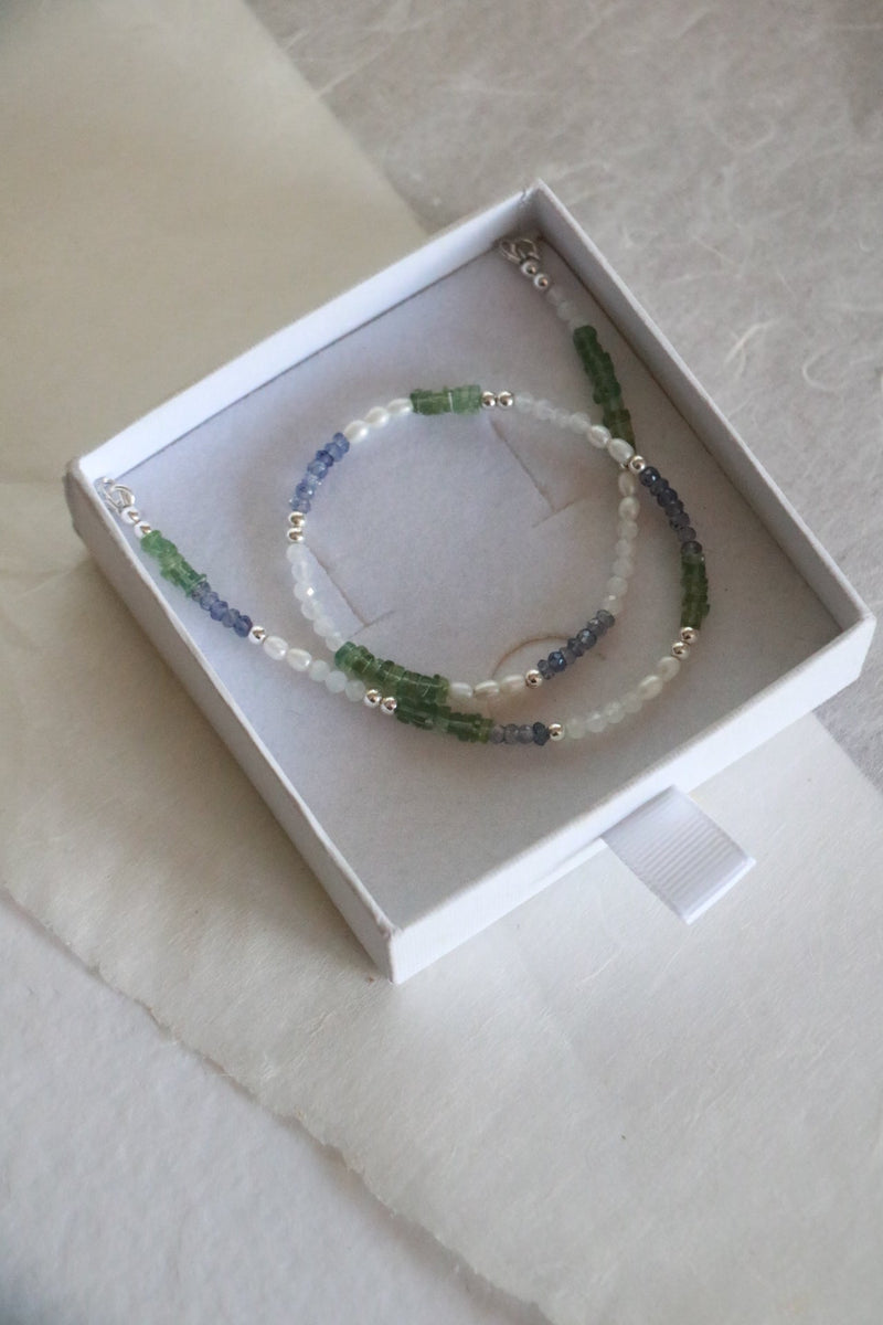 Olive Beaded Necklace - Beaded Necklaces - Poppy Mac