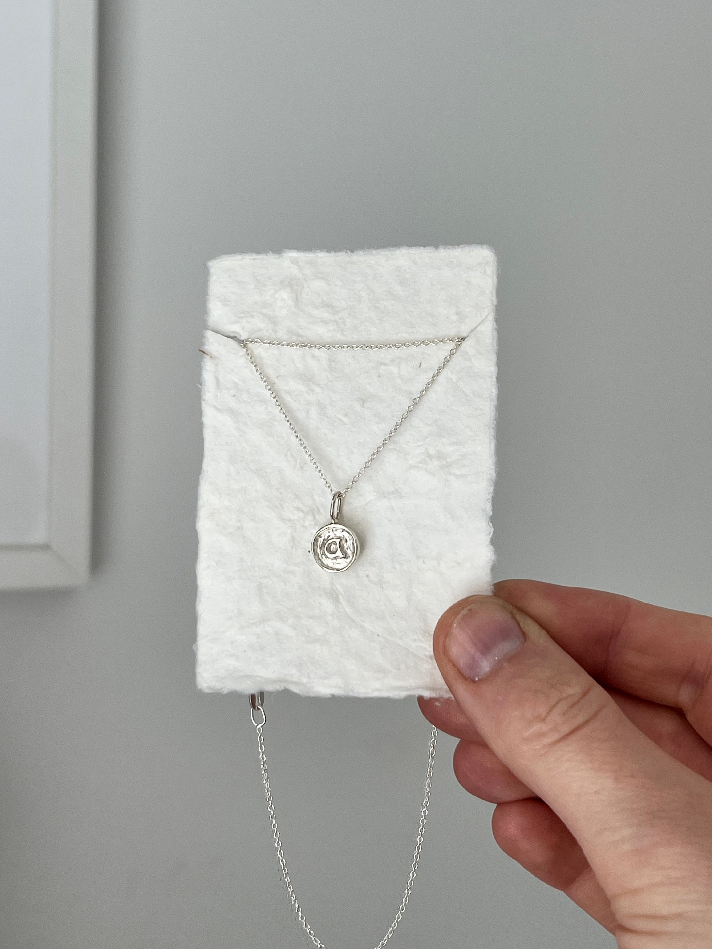Organic Initial Pendant - Poppy Mac