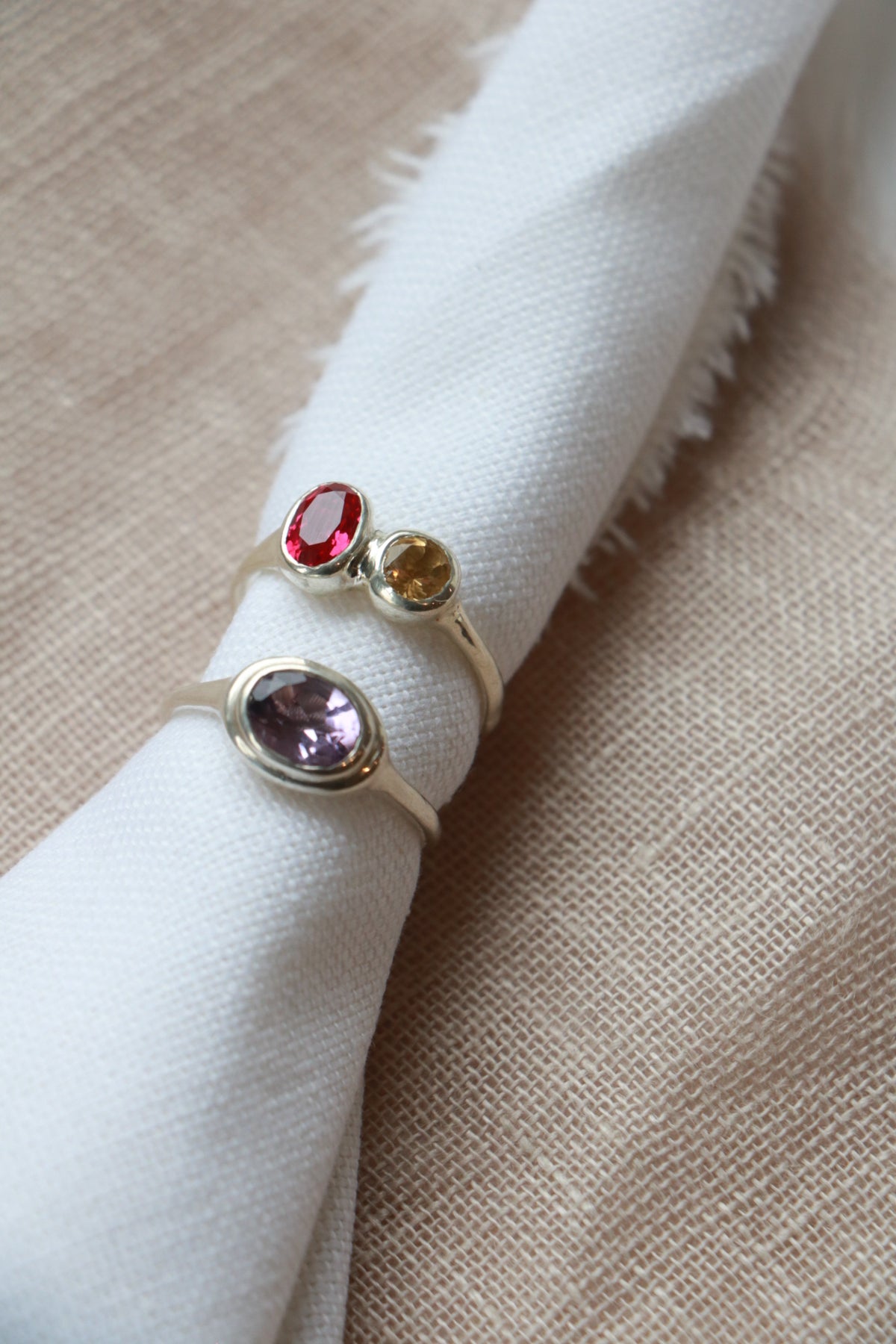 Isla - Keepsake Memorial Ash Gemstone Ring