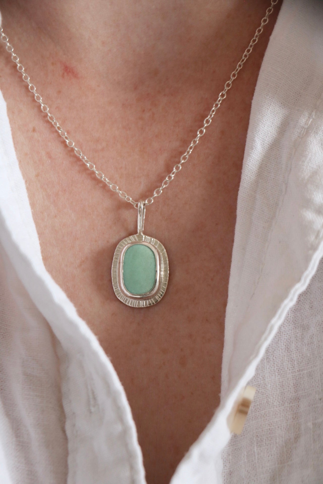 Australian Chrysoprase Pendant Pendant Poppy Mac   