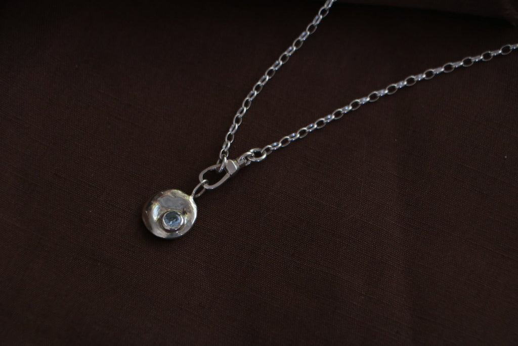 Ellidy - Keepsake Memorial Ash Gemstone Pendant - Poppy Mac