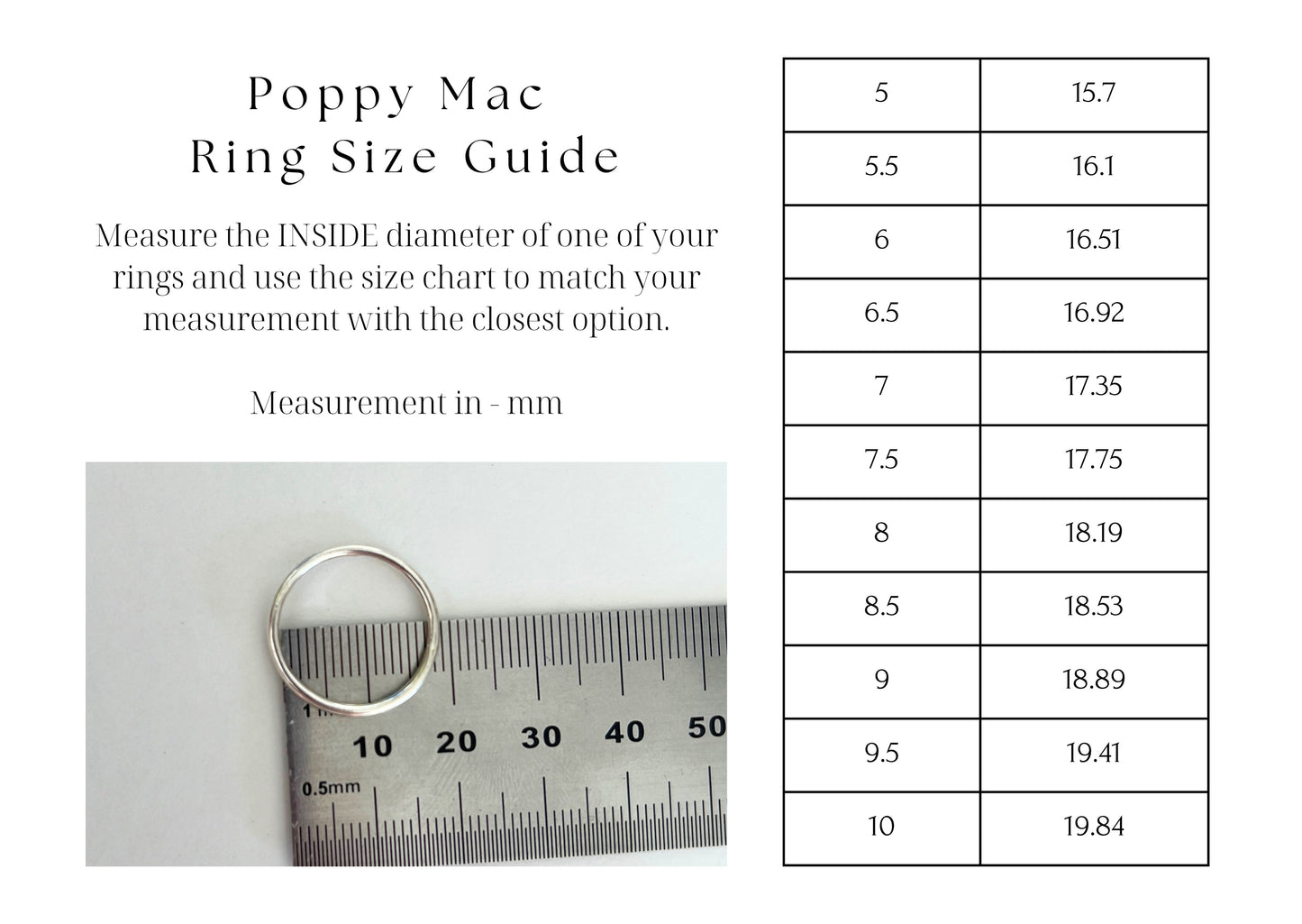 Everlasting Stacker Ring Rings Poppy Mac