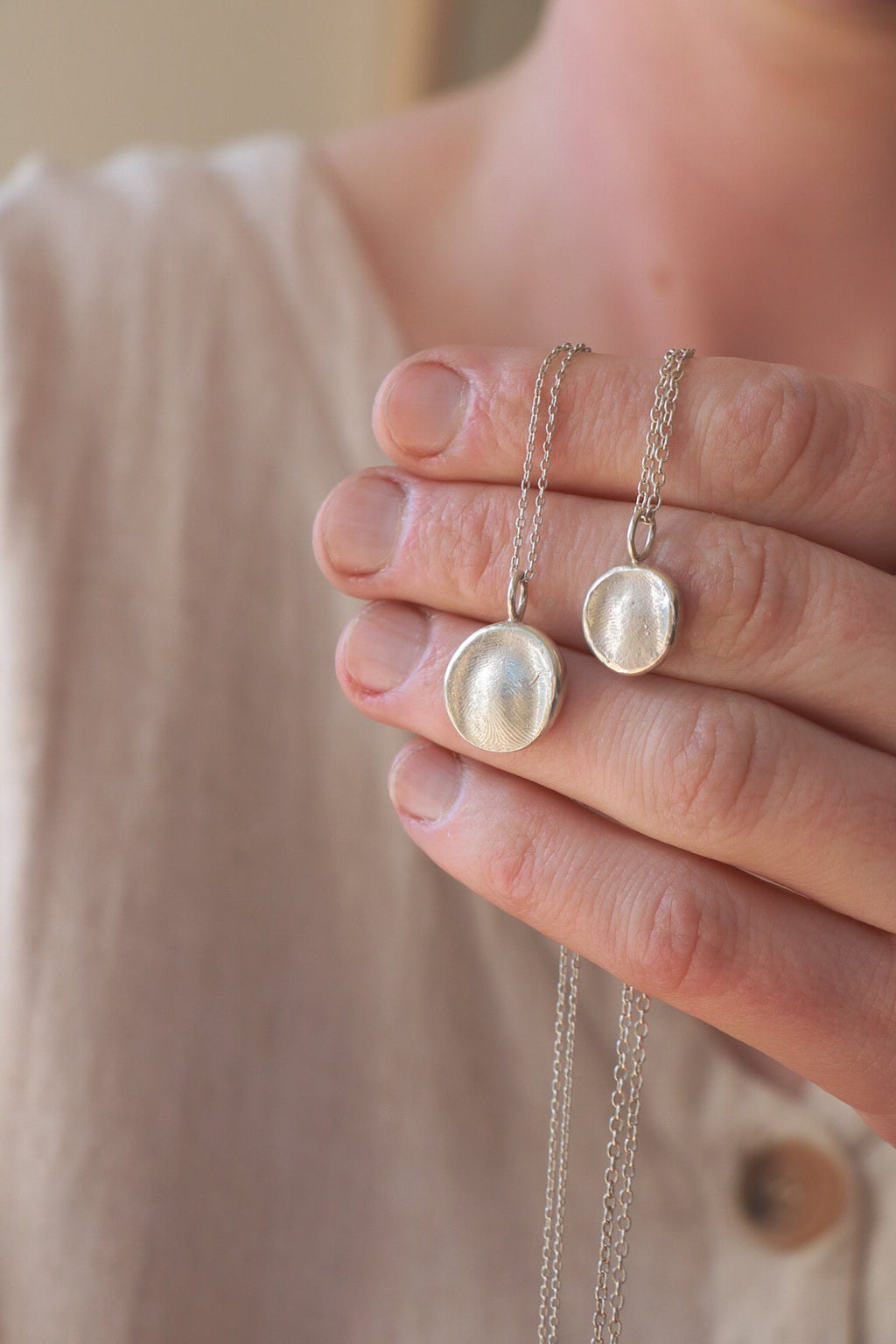 Fingerprint Pendant - Mini - Poppy Mac