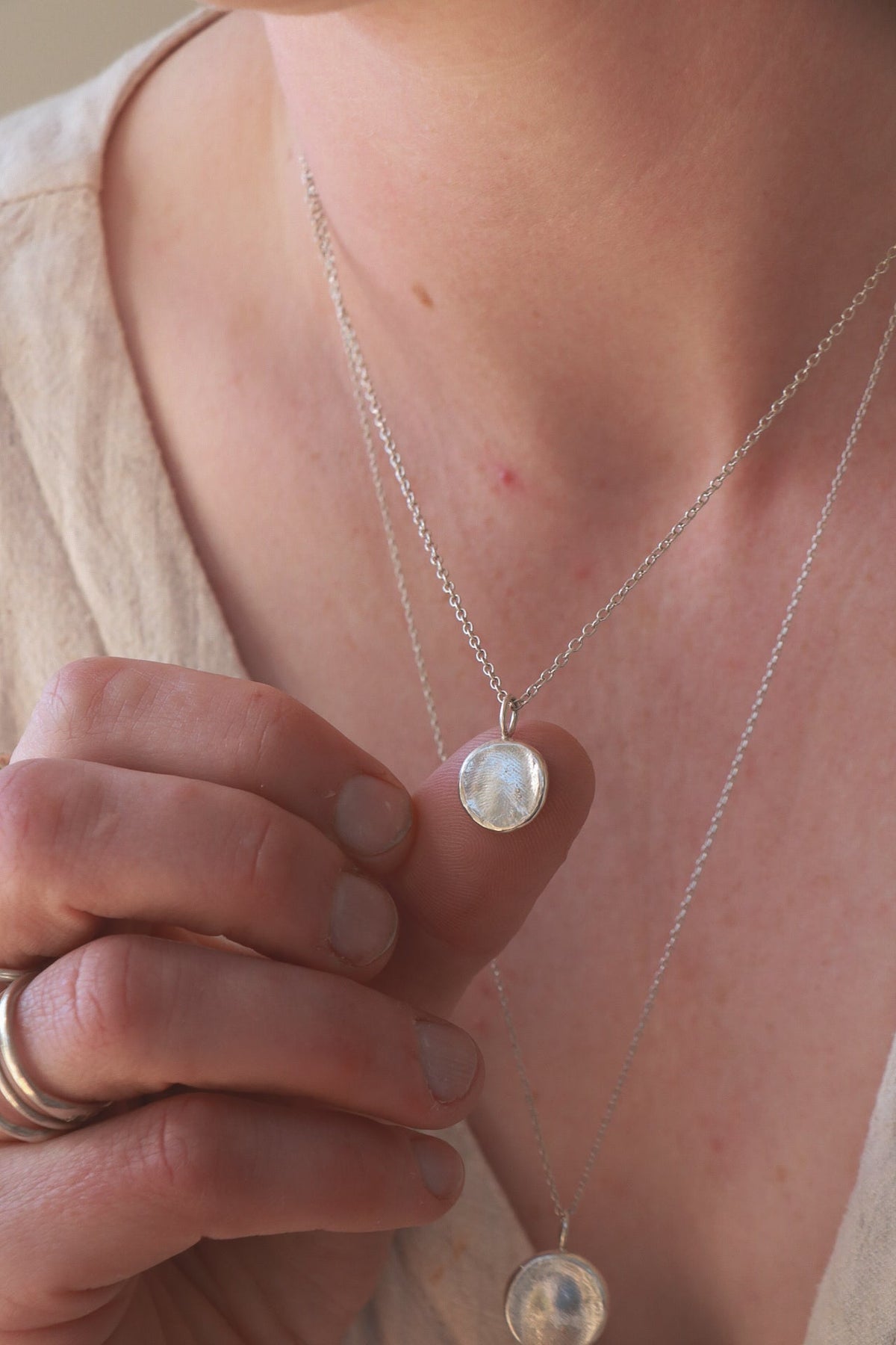 Fingerprint Pendant - Mini - Poppy Mac