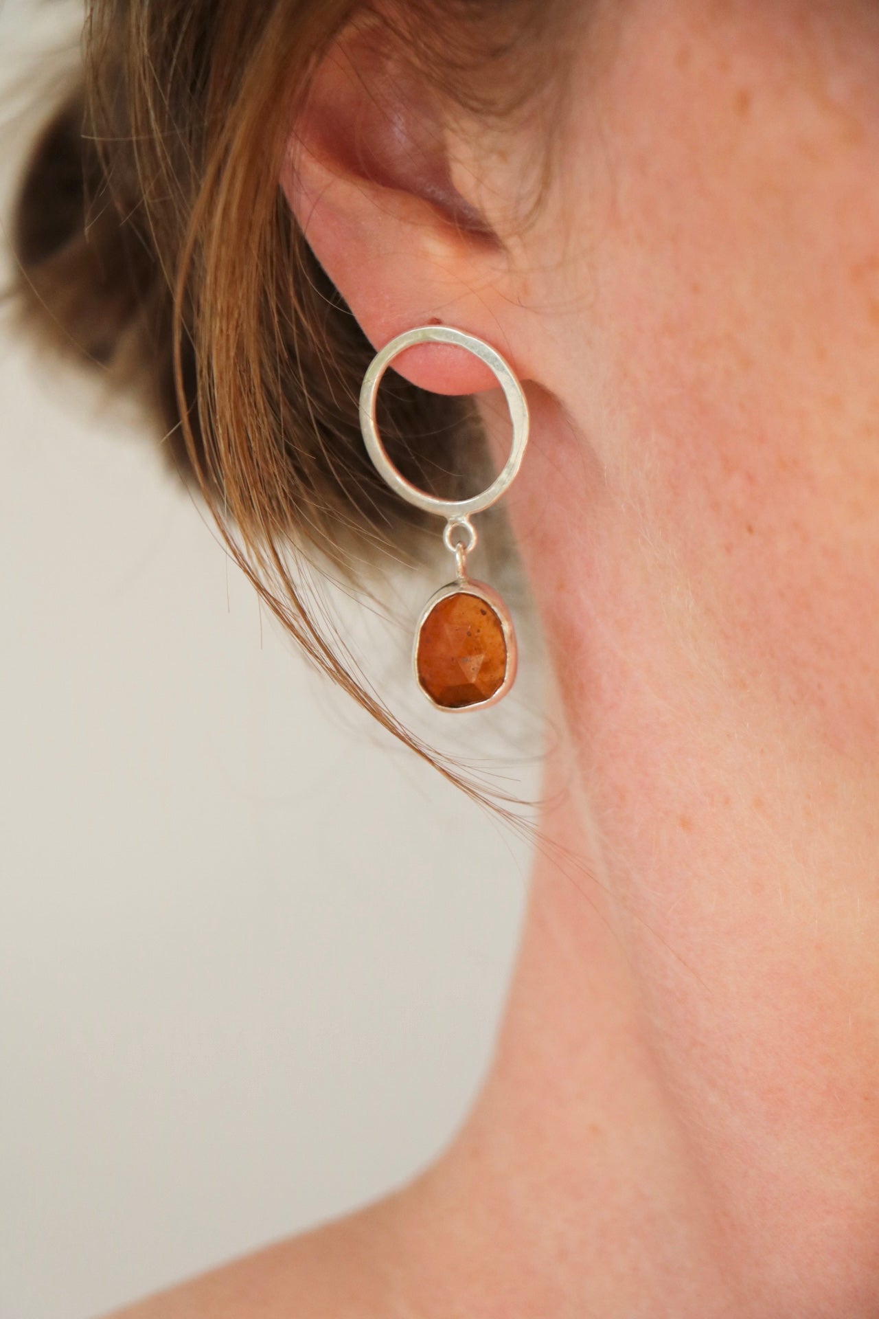 Hessonite Garnet Earrings Earrings Poppy Mac   