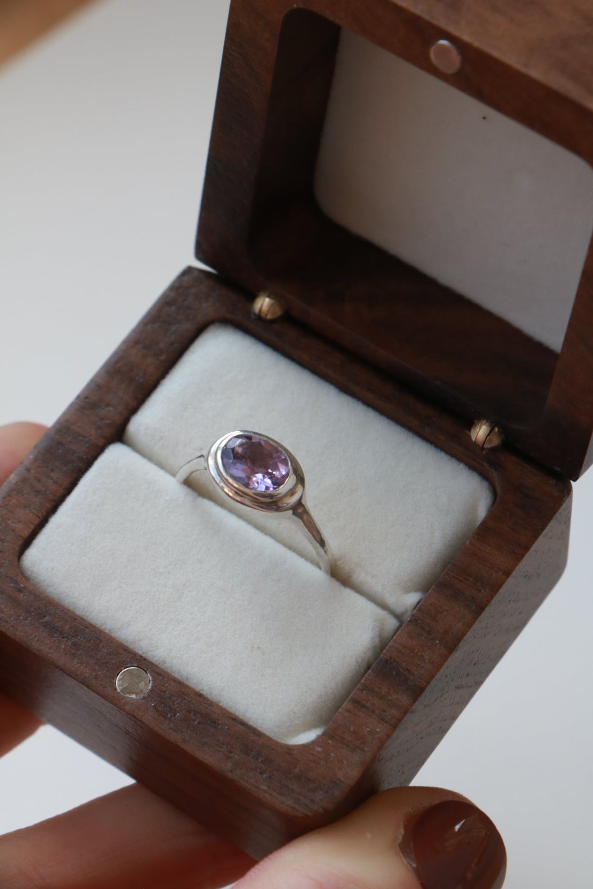 Isla - Keepsake Memorial Ash Gemstone Ring - Poppy Mac