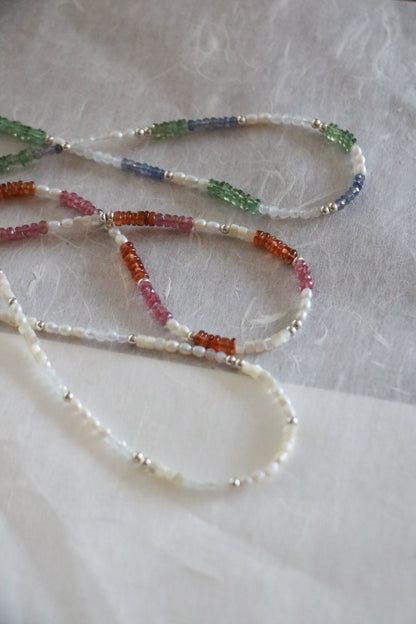 Olive Beaded Necklace - Poppy Mac
