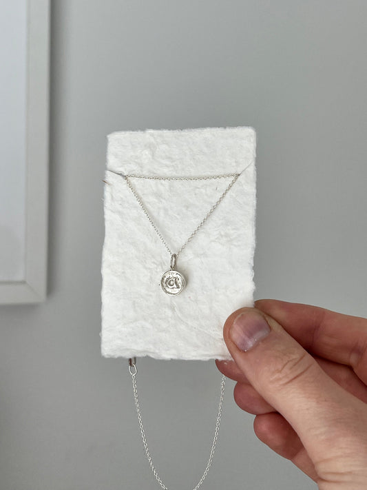 Organic Initial Pendant - Poppy Mac
