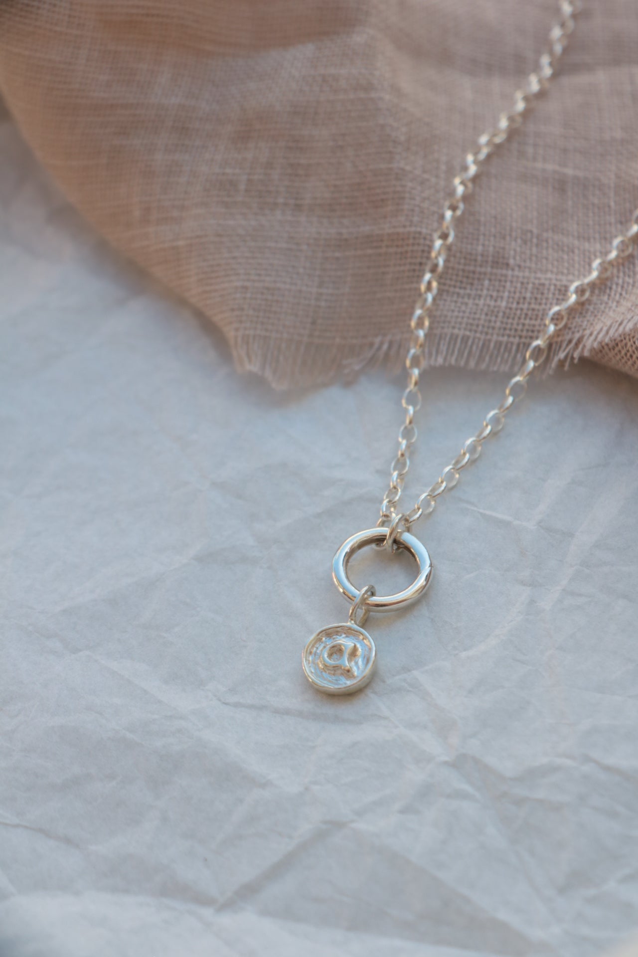 Organic Initial Pendant - Poppy Mac