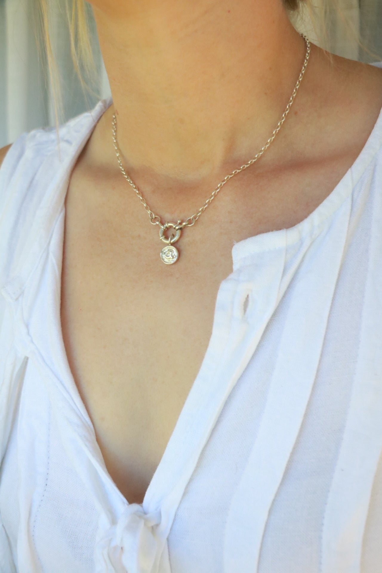 Organic Initial Pendant - Poppy Mac