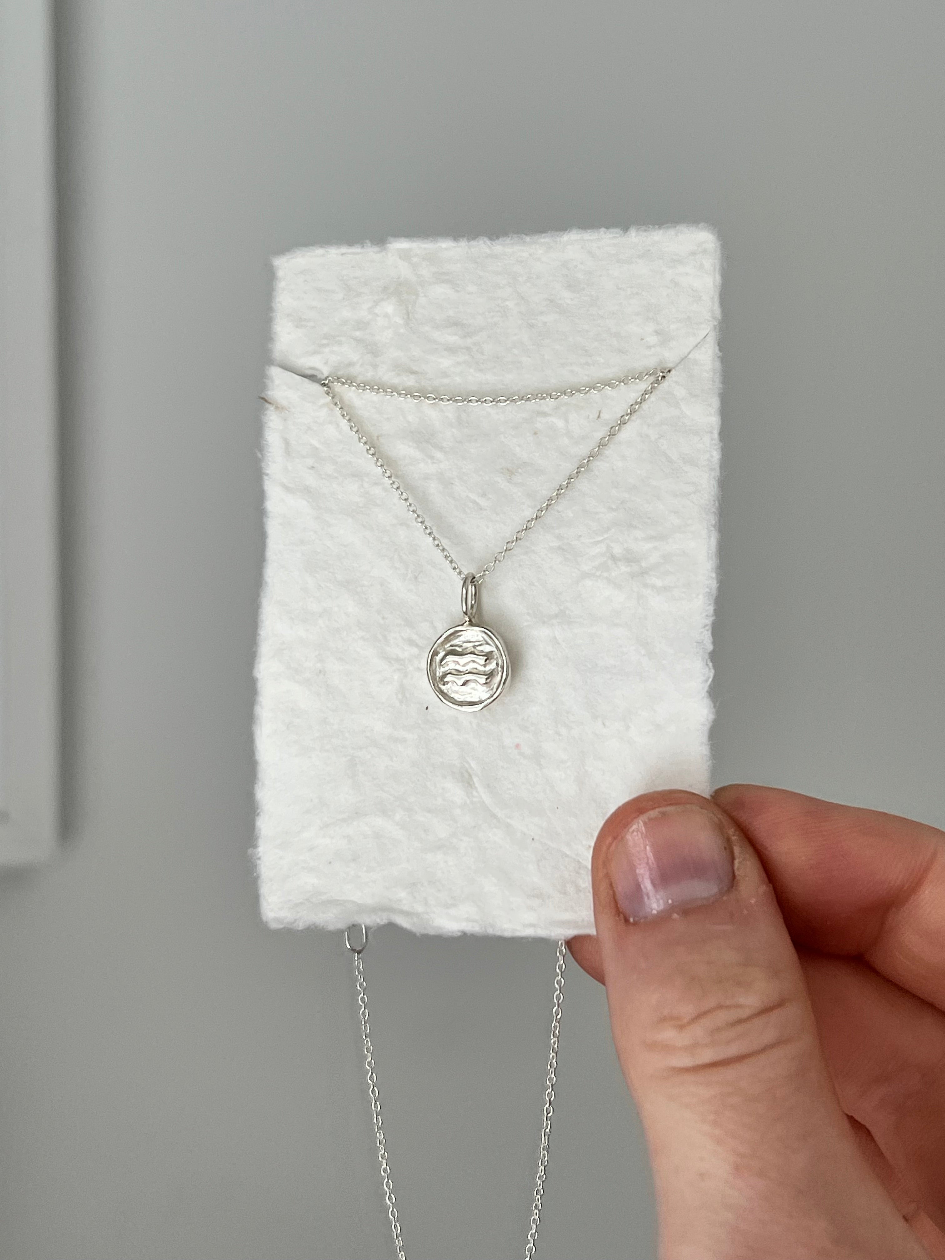 Organic Zodiac Pendant - Poppy Mac