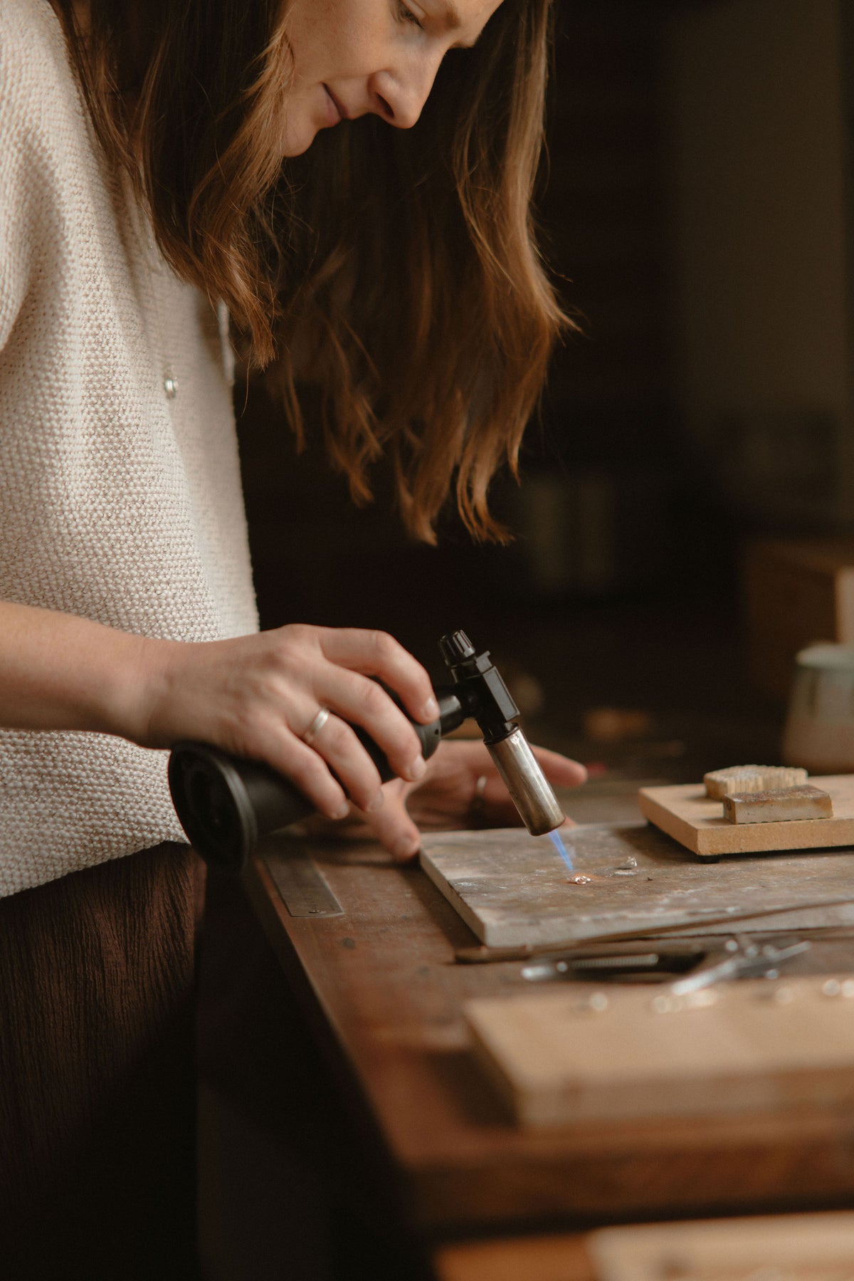 Poppy Mac jewellery being handcrafted in the Southern Highlands
