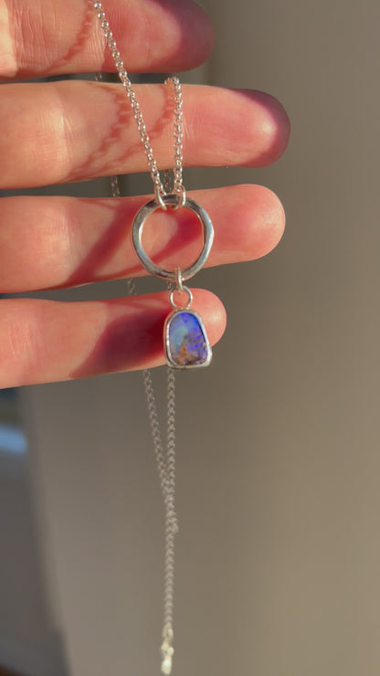 Opal Ring Necklace