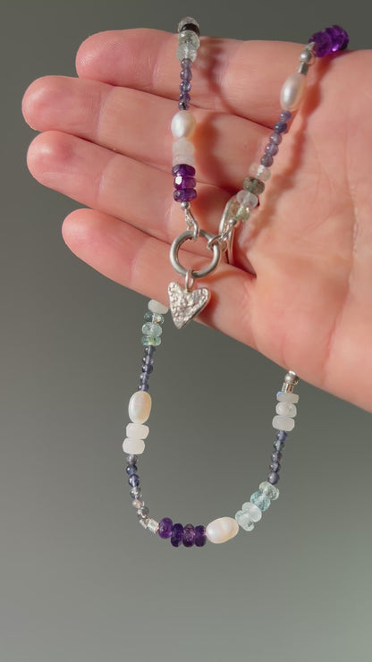 Beaded Gemstone Necklace