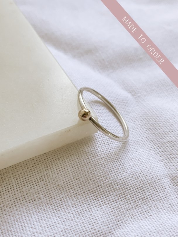 Gold Granule Ring Rings poppymacdesigns   